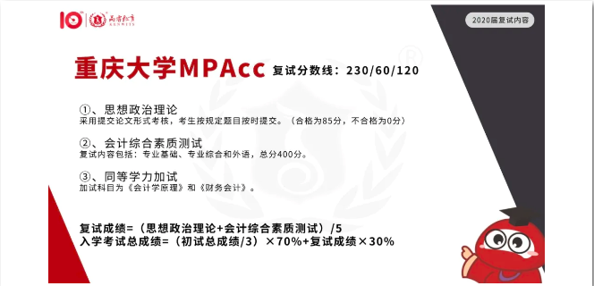 【MPAcc/MAud复试】重庆院校20届复试内容一览